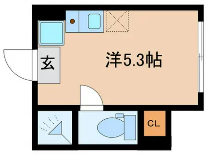 板橋区氷川町計画(ワンルーム/1階)の間取り写真