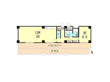 朝日プラザ新神戸(1LDK/9階)の間取り写真