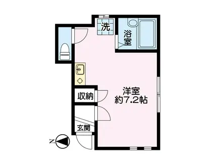 K-HOUSE仲六郷(ワンルーム/1階)の間取り写真