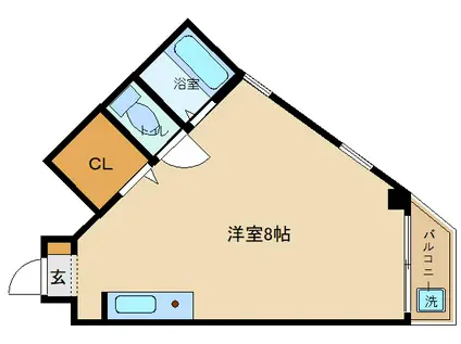 メゾン国分(ワンルーム/7階)の間取り写真