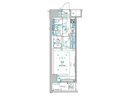 メインステージ両国III(1K/11階)の間取り写真