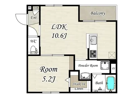 MASION CALL ALINE(1LDK/1階)の間取り写真