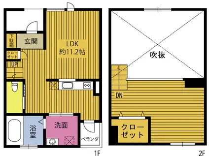 プロスペリタ羽屋(ワンルーム/1階)の間取り写真