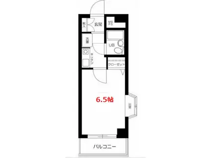 ライオンズマンション下丸子第5(1K/3階)の間取り写真