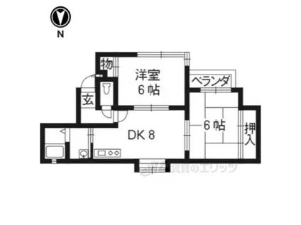 マノワール久貝(2LDK/3階)の間取り写真