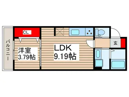 西みずほ台AP(1LDK/2階)の間取り写真