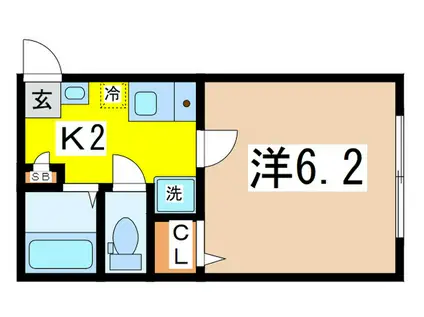 アトレ高円寺南(1K/1階)の間取り写真