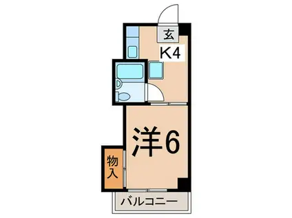 井上ビル(1K/3階)の間取り写真