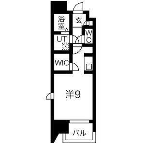 エクセレンシア天神(ワンルーム/3階)の間取り写真