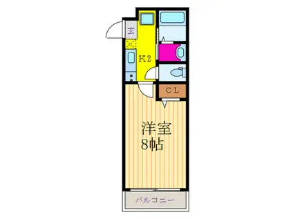 AMBOISE PRES DE PALAIS(1K/3階)の間取り写真