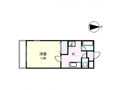 LUZ62(1K/3階)の間取り写真