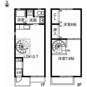 NOVA VILLAGE(2LDK/1階)の間取り写真