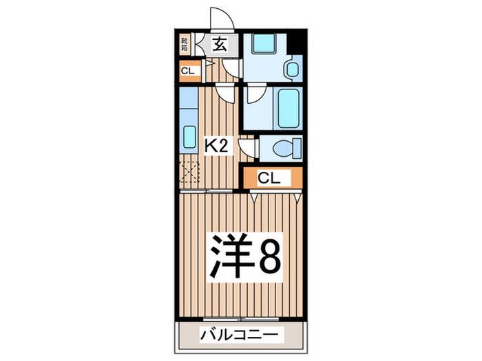 たんぽぽ館(1K/3階)の間取り写真