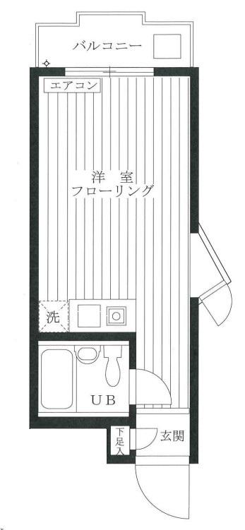 セントヒルズ椎名町(ワンルーム/4階)の間取り写真