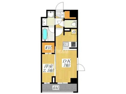 LA DOUCEUR志茂(1DK/5階)の間取り写真