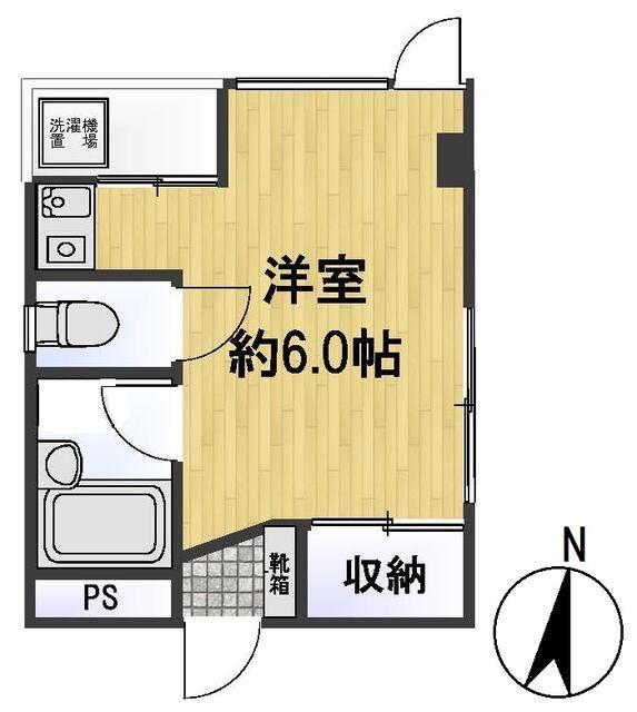レミネ1(ワンルーム/4階)の間取り写真