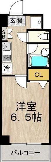 相川フラワーコート(1K/5階)の間取り写真
