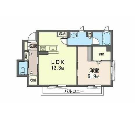 MAISON REVE メゾンレーヴ(1LDK/1階)の間取り写真