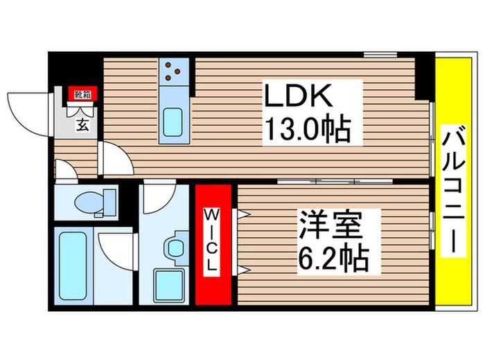 ひまわりガーデン八千代(1LDK/1階)の間取り写真