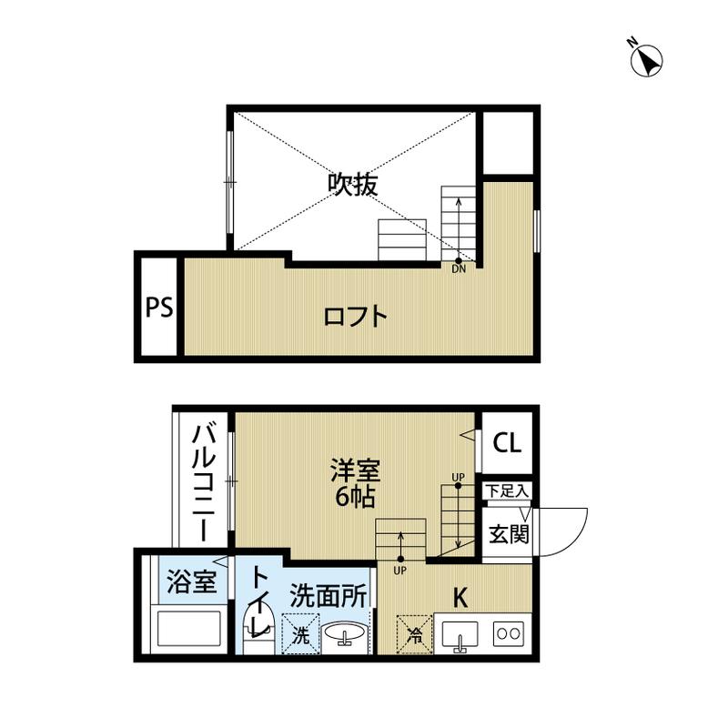 マルスヴァンサンク2番館(ワンルーム/2階)の間取り写真