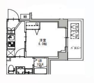 エスレジデンス妙蓮寺(1K/2階)の間取り写真