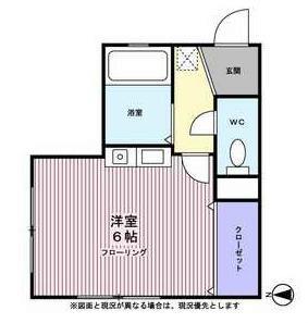 KANALOA(ワンルーム/2階)の間取り写真