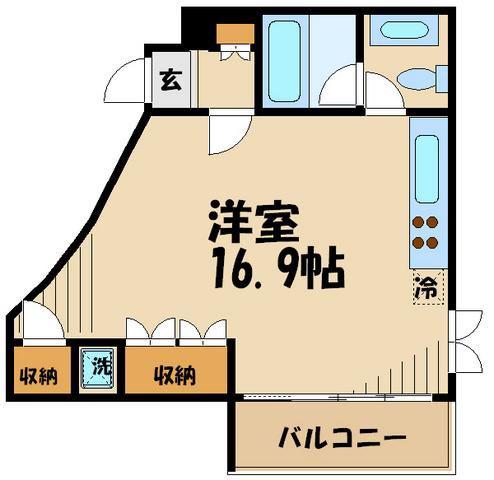 TSGARDEN和泉多摩川(ワンルーム/2階)の間取り写真