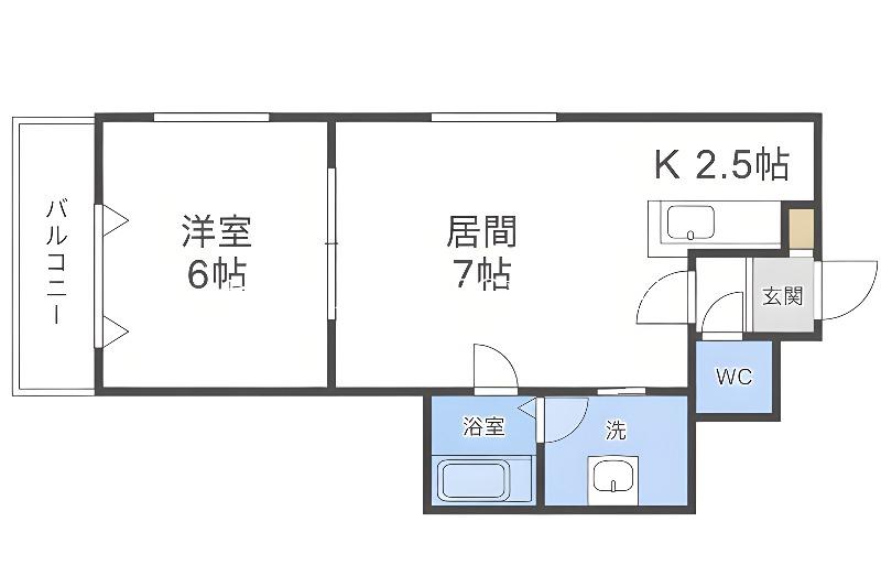 グランメゾンイースト(1LDK/2階)の間取り写真