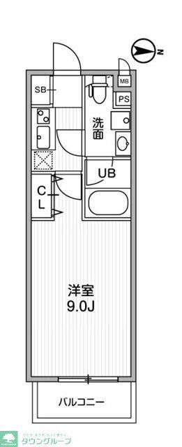 LUNIQ新高島平(1K/3階)の間取り写真