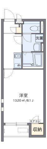 クレイノ厳庄庵(1K/1階)の間取り写真