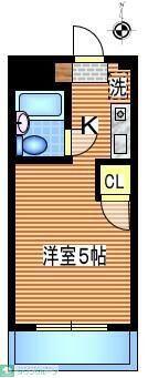 ゴールドパレス(1K/1階)の間取り写真