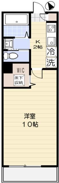 ヴェルドミール玉川学園Ⅱ(1K/1階)の間取り写真