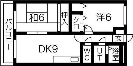 カーサプレミール(2LDK/1階)の間取り写真