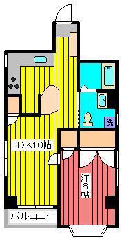 第一エクセルイン巣鴨(1LDK/6階)の間取り写真