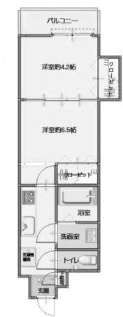 門司港レトロプリンセス(2K/8階)の間取り写真