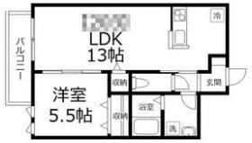  フローラ平井-(1LDK/2階)の間取り写真