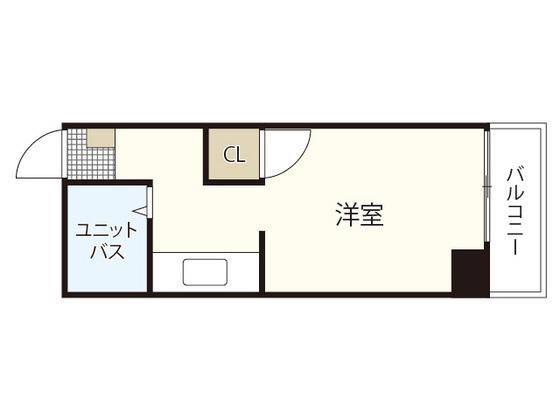 AYビル(ワンルーム/3階)の間取り写真