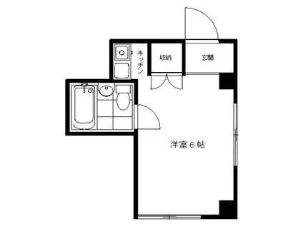 レモネード三田(ワンルーム/3階)の間取り写真