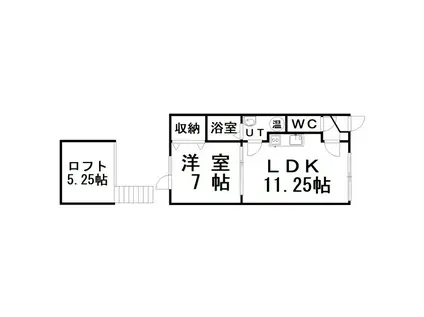 グランカーサ昭和北(1SLDK/2階)の間取り写真