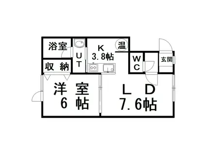 MS.YOU04(1LDK/2階)の間取り写真