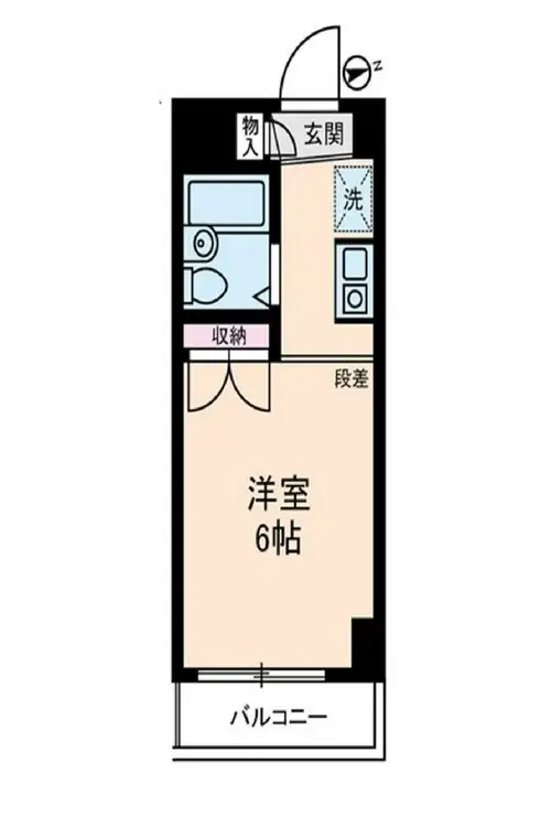 エバーグレース西府 6階階 間取り