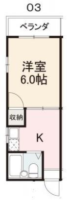 YUTA BUILD1(1K/3階)の間取り写真
