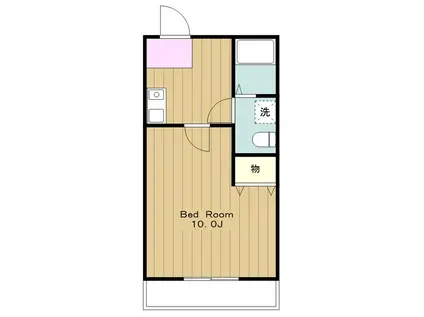 レグルス清新(1K/3階)の間取り写真