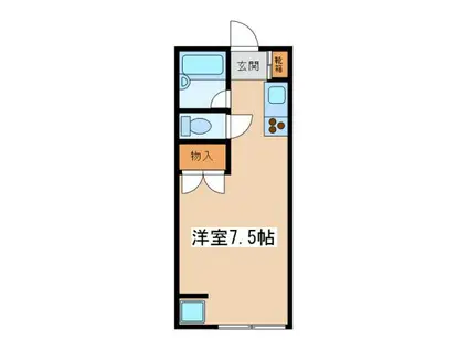 ハイグレードマンション(ワンルーム/2階)の間取り写真