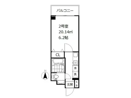 銀座アパートメントハウス(1K/7階)の間取り写真