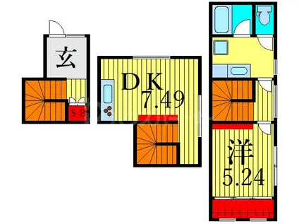 ダ・ボンベッキオ(1DK/1階)の間取り写真