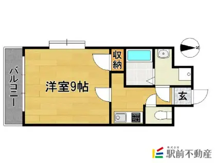 ラティーナ松香台II(1K/6階)の間取り写真