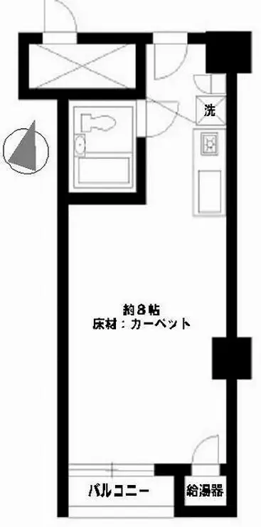 シャルマン築地明石町 5階階 間取り