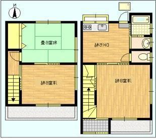 川崎コーポ(3DK/1階)の間取り写真