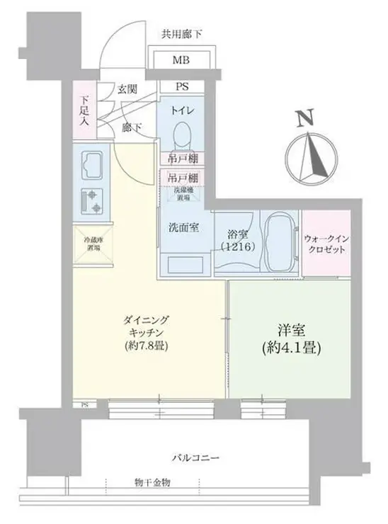 Brillia秋葉原 2階階 間取り